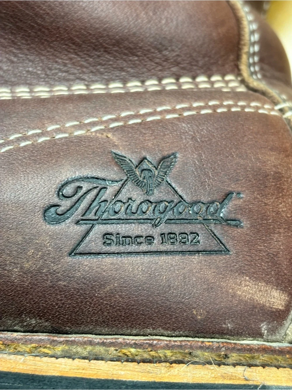 Thorogood American Heritage 6” Moc Toe Work Boots Brown 12 EE Made USA
